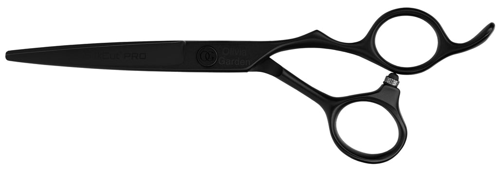 Olivia Garden HS Silkcut PRO 5,75" RH14,5cm Matt Black Haarschneideschere – Ansicht 2