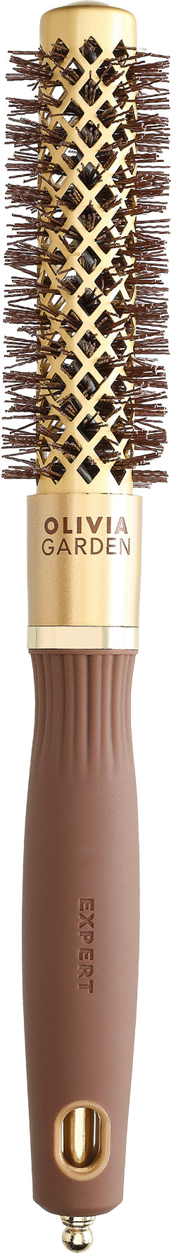 Olivia Garden Expert Blowout Shine Wavy Bristles 20 mm Gold & Brown Rundbürste