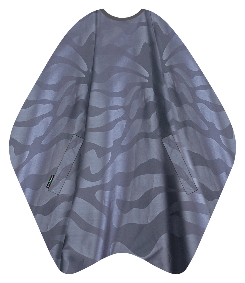 Trend-Design NANO Compact Färbeumhang Grau mit Hakenverschluss 135 x 150 cm