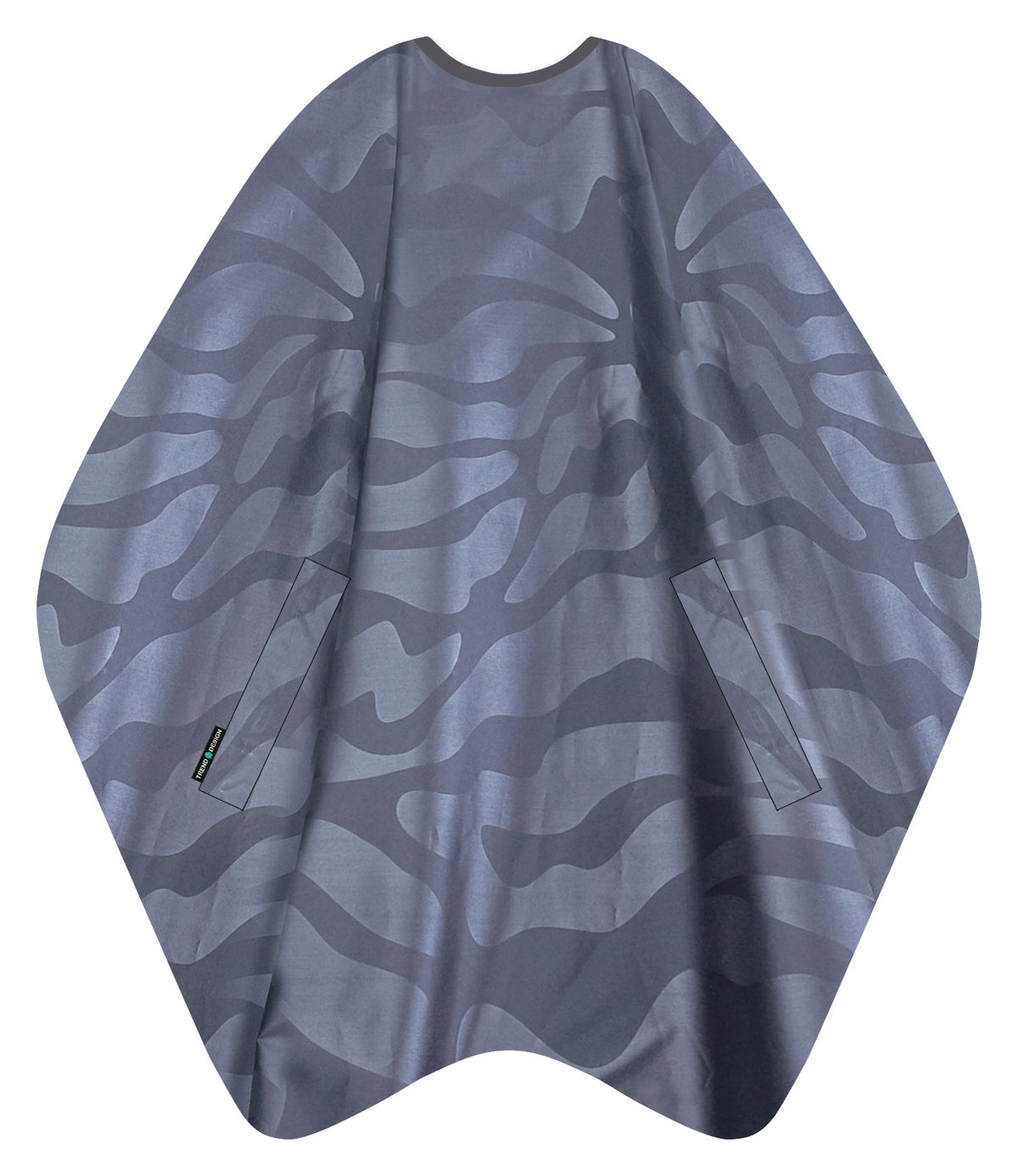 Trend-Design NANO Compact Färbeumhang Grau mit Hakenverschluss 135 x 150 cm