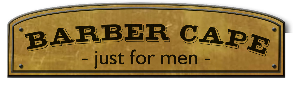 Trend-Design Barber Cape schwarz/weiß gestreift – Schneide- & Rasierumhang für Herren (145 x 170 cm)