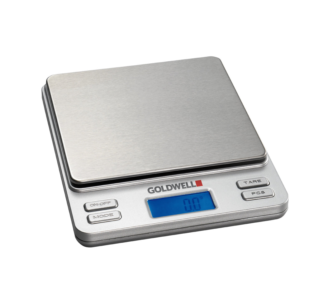 Goldwell Digitalwaage (Batteriebetrieb) – Silber