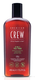 American Crew 3 in 1 Tea Tree Shampoo 450 ml Hair Care & Body
