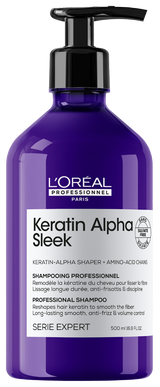 Loreal Serie Expert Keratin Alpha Sleek Shampoo 500 ml