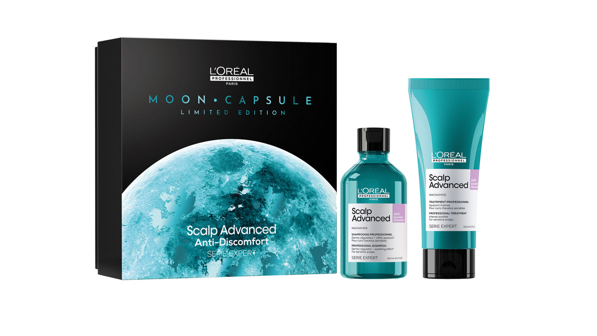 L'Oréal Professionnel Scalp Advanced Moon Capsule XMAS Set – Shampoo 300ml & Treatment 200ml Limited Edition