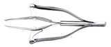 Pfeilring Automatische Pinzette 10 cm, schräg, vernickelt