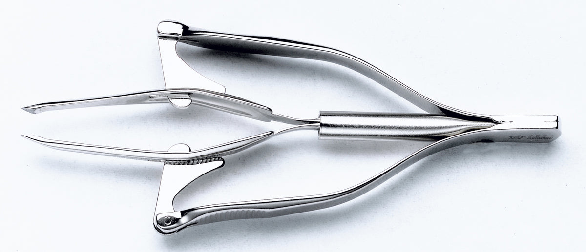 Pfeilring Automatische Pinzette 10 cm, schräg, vernickelt – Ansicht 2