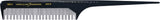 HERCULES 189R-499R 8" Toupierstielkamm mit Griffraster flacher Stiel, weitgezahnt
