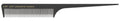HERCULES A607 schwarz Wolf37 8 1/2" Stielkamm Toupierzahnung