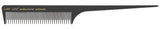 HERCULES A607 schwarz Wolf37 8 1/2" Stielkamm Toupierzahnung