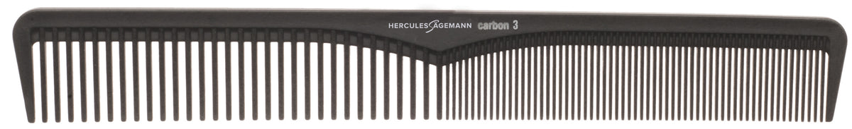 HERCULES C3 anthrazit Haarschneidekamm 7" Carbon Kamm