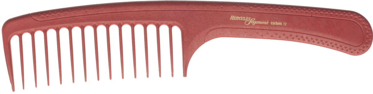 HERCULES C12 rot Griffstyler groß 9" Carbon Kamm