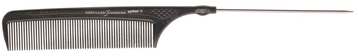 HERCULES C18 anthrazit Nadelstielkamm 8,75" Carbon Kamm
