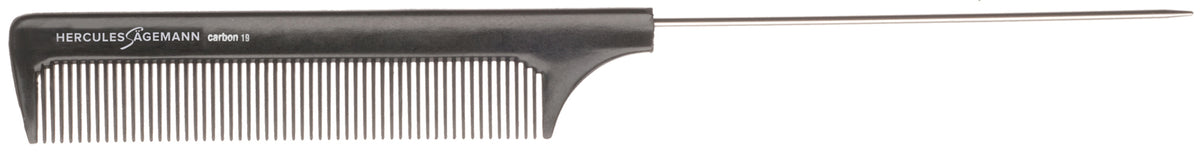 HERCULES C19 anthrazit Nadelstielkamm 8,75" Carbon Kamm