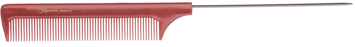 HERCULES C19 rot Nadelstielkamm 8,75" Carbon Kamm