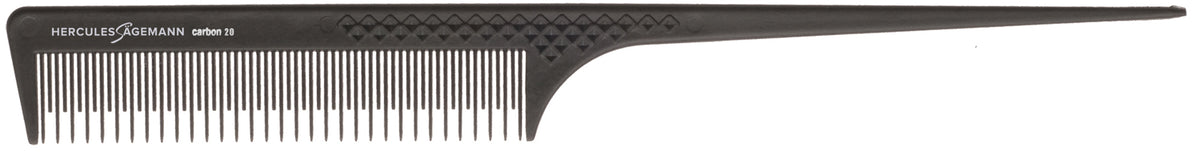 HERCULES C20 anthrazit Toupierstielkamm 8,75" Carbon Kamm