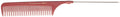 HERCULES C21 rot Toupier-Nadelstielkamm 8,75" Carbon Kamm