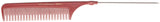 HERCULES C21 rot Toupier-Nadelstielkamm 8,75" Carbon Kamm