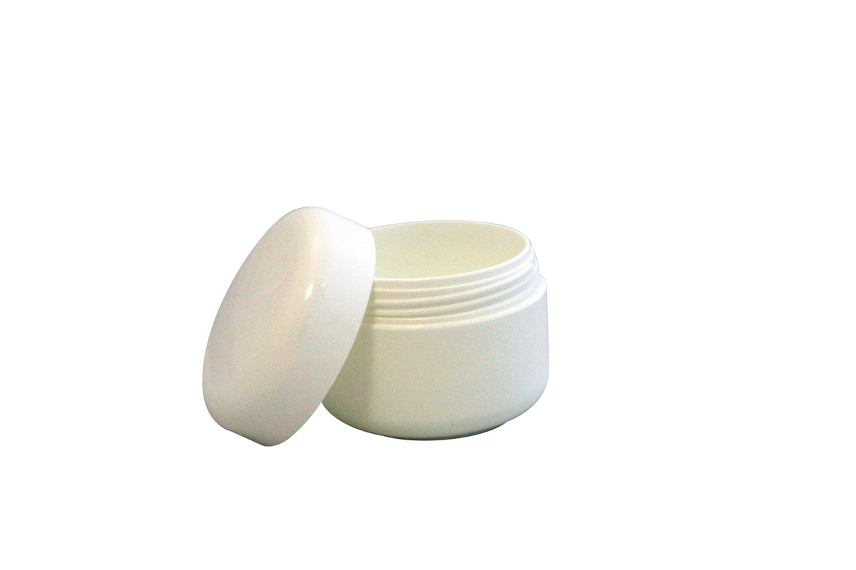 Leerdose weiß 50x50ml mit Schraubdeckelweiß
