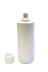 Leerflasche rund weiß 50x1000ml mit Schraubverschluss groß und Spritzeinsatz