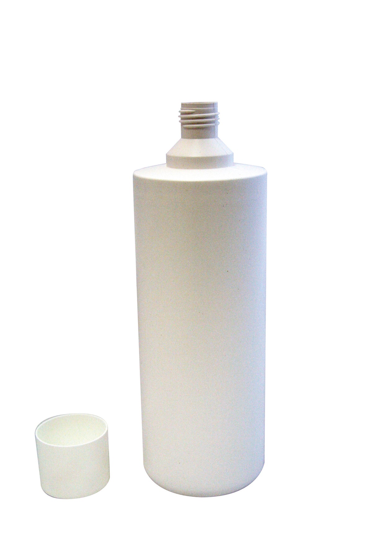 Leerflasche rund weiß 50x1000ml mit Schraubverschluss groß und Spritzeinsatz
