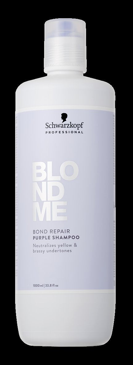 Schwarzkopf Professional Blondme Bond Repair Purple Toning Shampoo 1000 ml