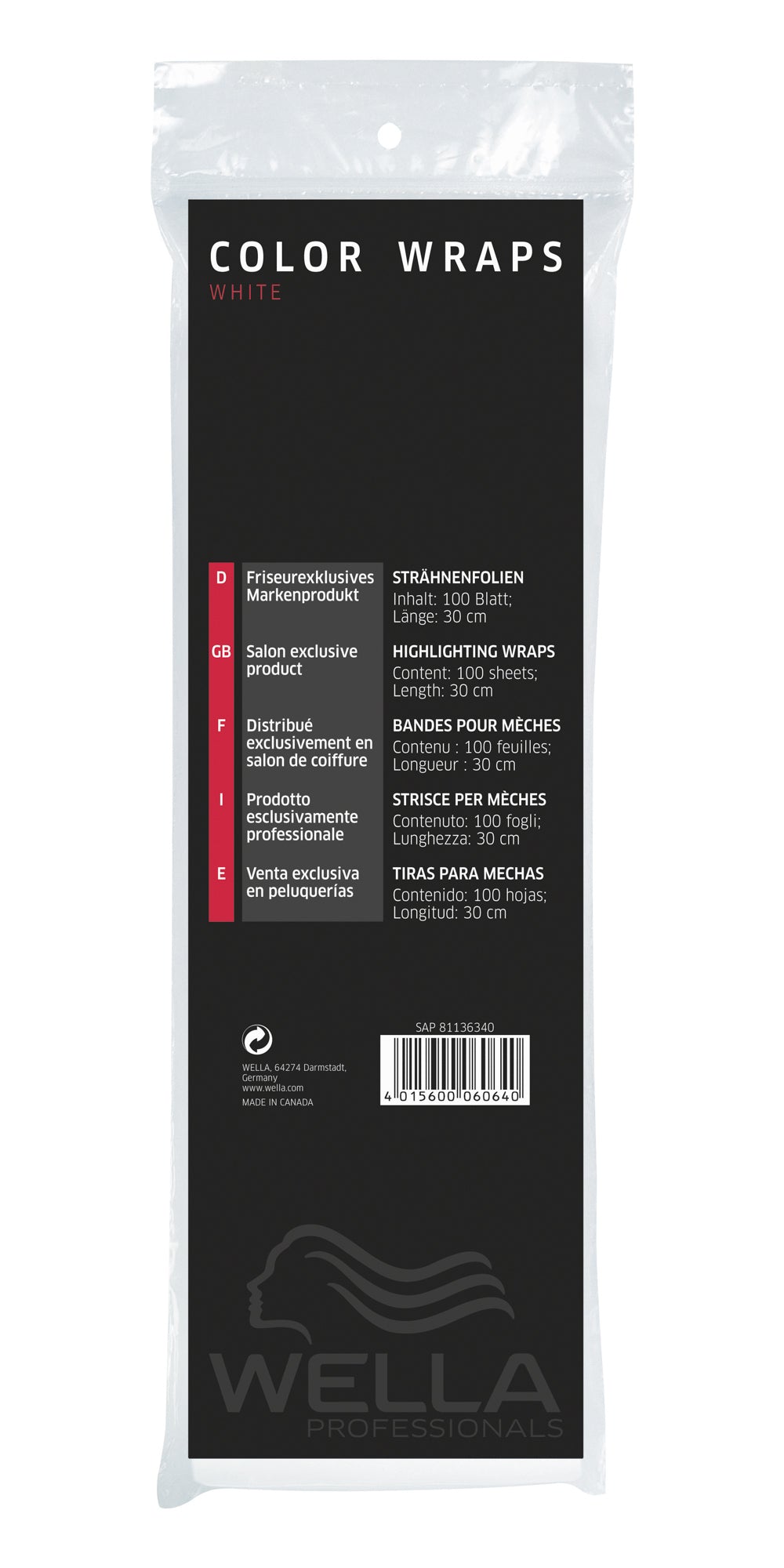 Wella Color Wraps Großpackung - 200 Stück