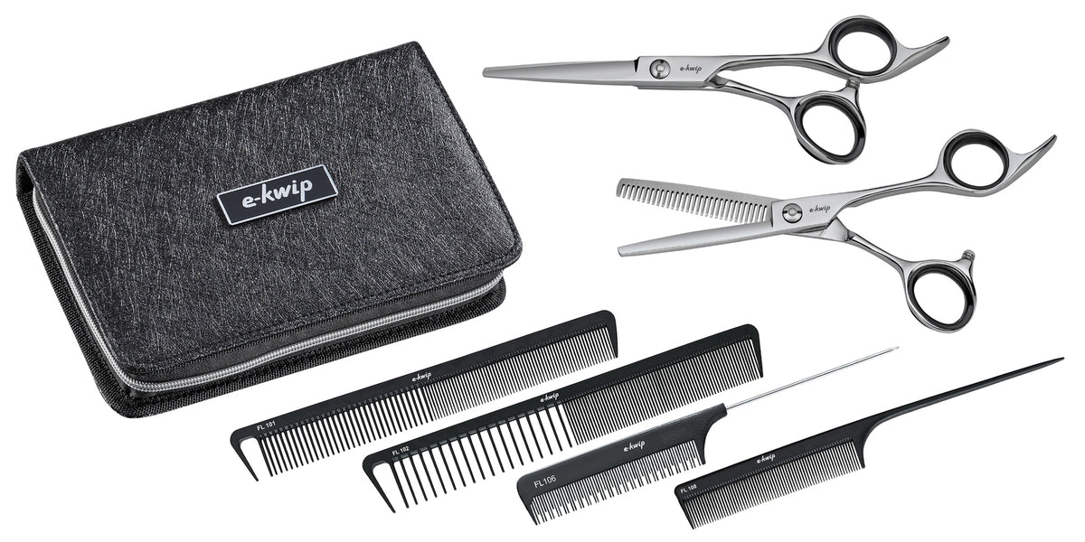 e-kwip Starter Set 2.0 Haarschneide-Set mit Zipper Case