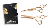 e-kwip Kuro Scherenset Rose Gold – HS 5,5" + Modellierschere 5,5" (40 Zähne)