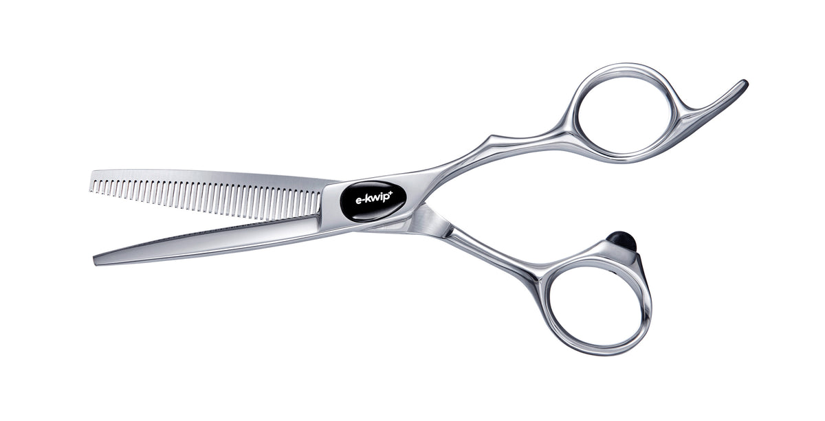 e-kwip+ Primus Modellierschere Silber 5,5 Offset 440C – 40 Zähne
