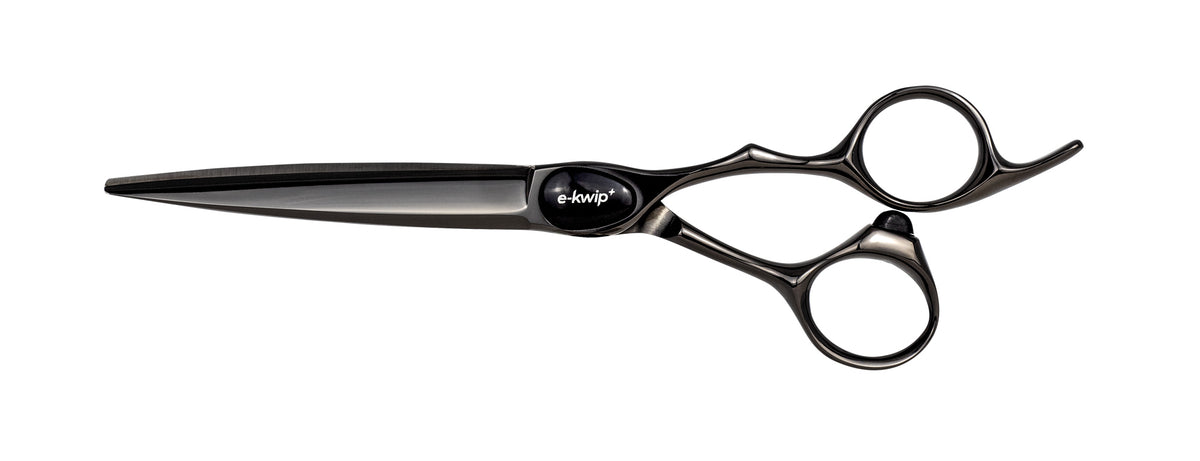 e-kwip+ Primus Black 5.5" Offset Haarschneideschere