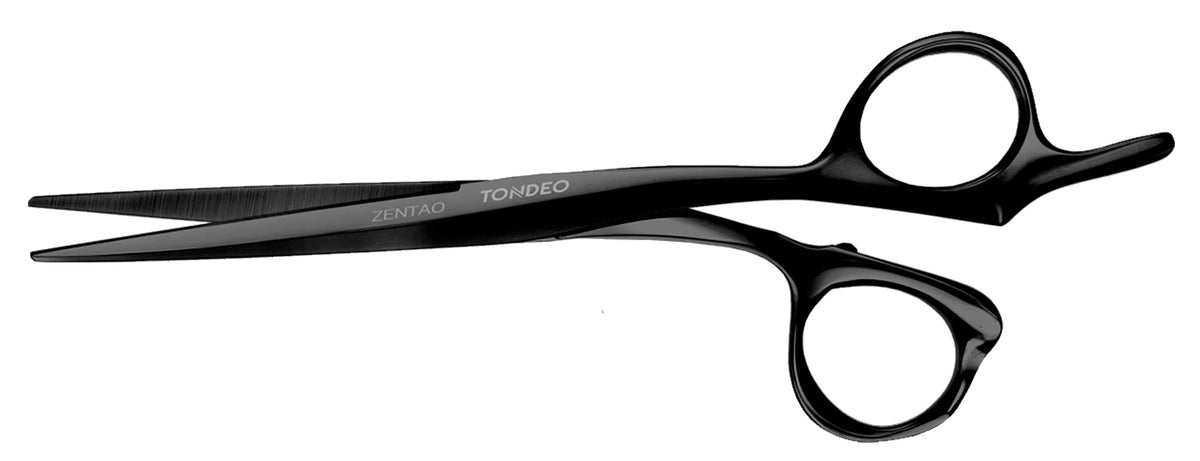 Tondeo Haarschneideschere ZENTAO BLACK Offset 5.5" CONBLADE