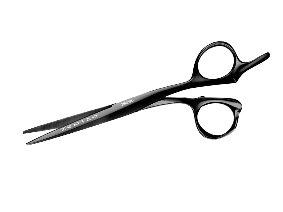 Tondeo Haarschneideschere ZENTAO BLACK Offset 6.5" CONBLADE (90059)