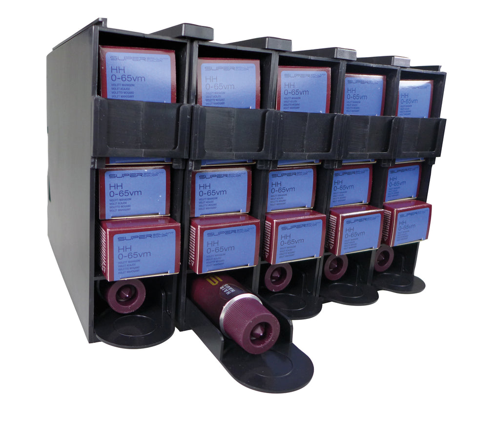 Comair Farbboxsystem für 25 Tuben – schwarz (5 Boxen à 5 × 100 ml) – Ansicht 18
