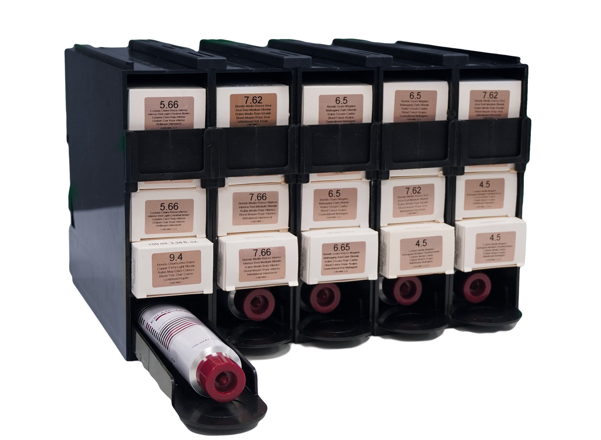 Comair Farbboxsystem für 25 Tuben – schwarz (5 Boxen à 5 × 100 ml) – Ansicht 9