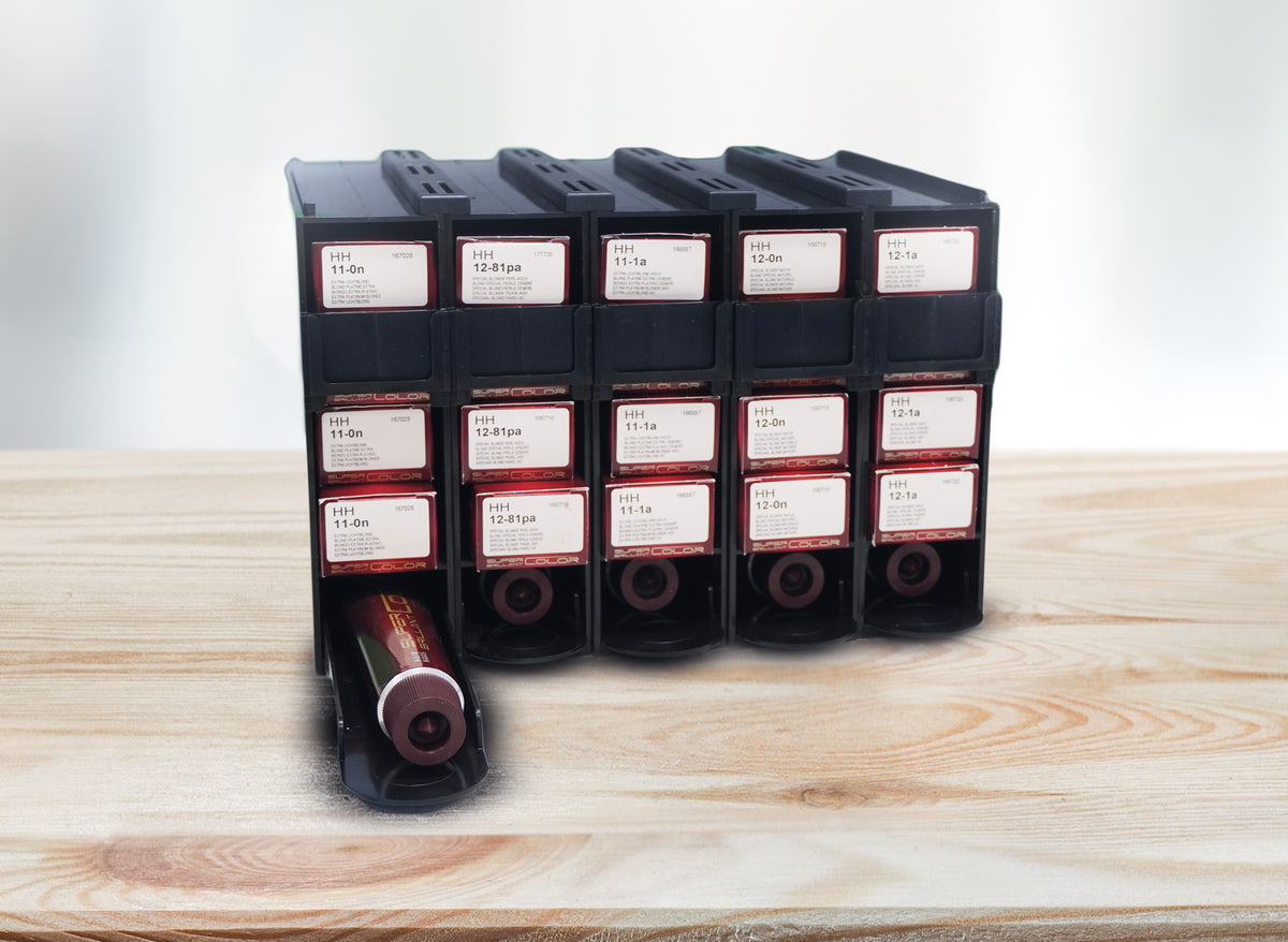 Comair Farbboxsystem für 25 Tuben – schwarz (5 Boxen à 5 × 100 ml) – Ansicht 21