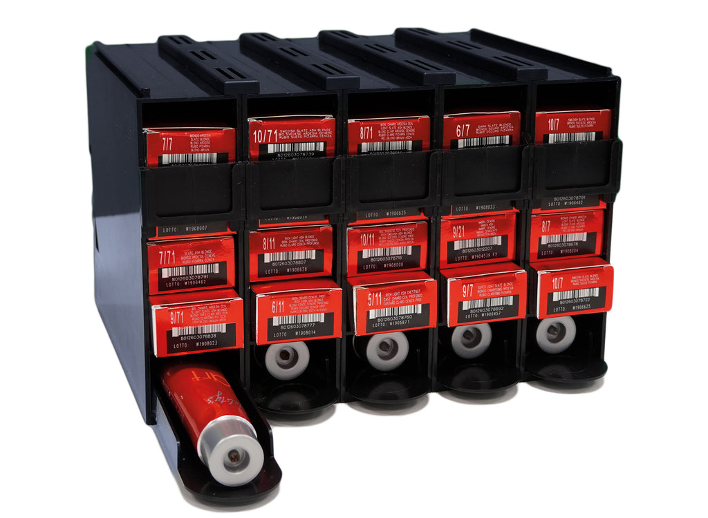 Comair Farbboxsystem für 25 Tuben – schwarz (5 Boxen à 5 × 100 ml) – Ansicht 10