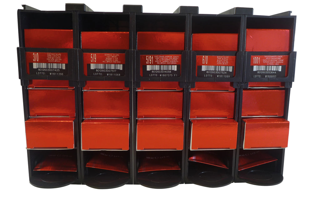 Comair Farbboxsystem für 25 Tuben – schwarz (5 Boxen à 5 × 100 ml) – Ansicht 11