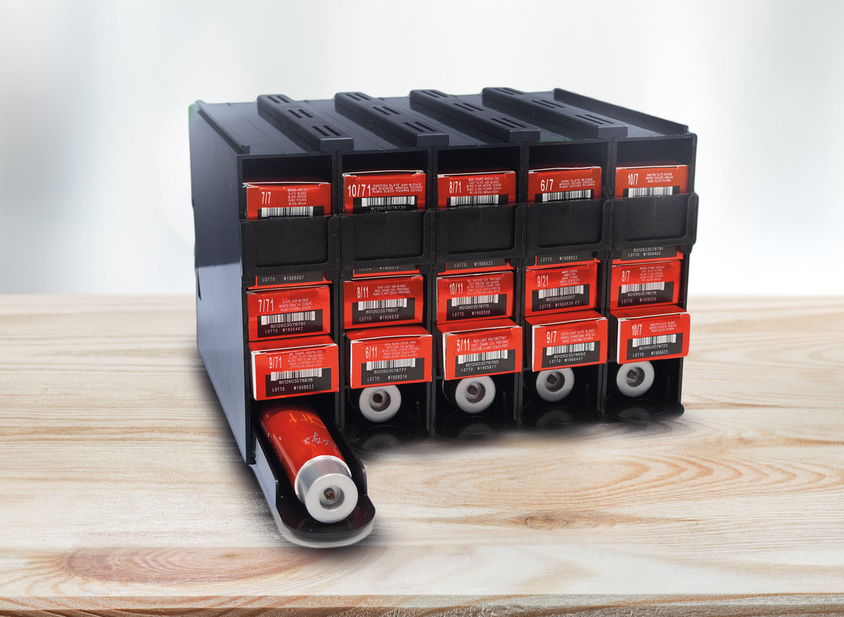 Comair Farbboxsystem für 25 Tuben – schwarz (5 Boxen à 5 × 100 ml) – Ansicht 19