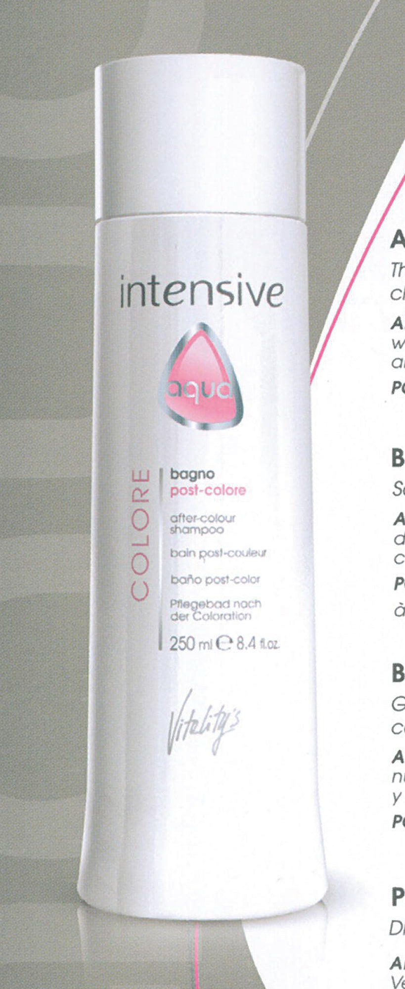 Vitality's Intensive Aqua Colore Pflegebad nach der Coloration 250ml – Ansicht 3