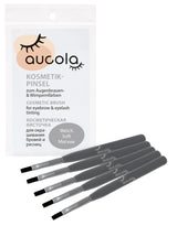 aucola Kosmetikpinsel Weich 5er Set für Augenbrauen- & Wimpernfarbe