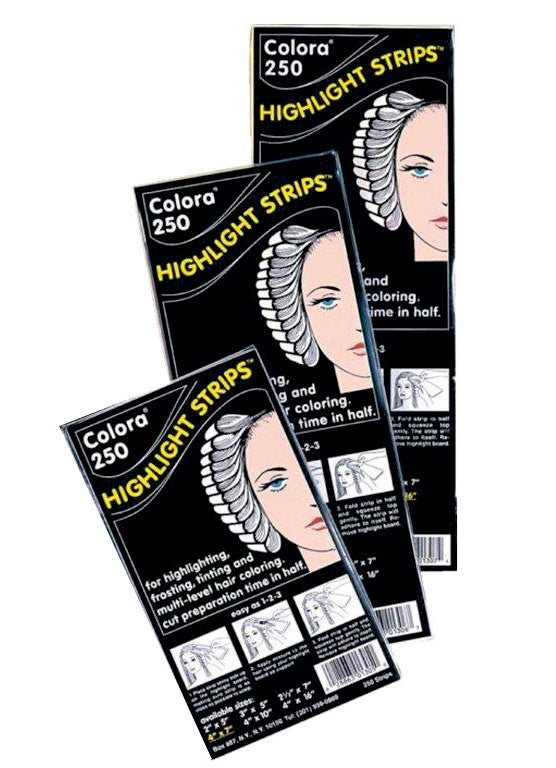 Comair Colora Highlight Strips medium 10 x 17,5 cm – 250 Blatt