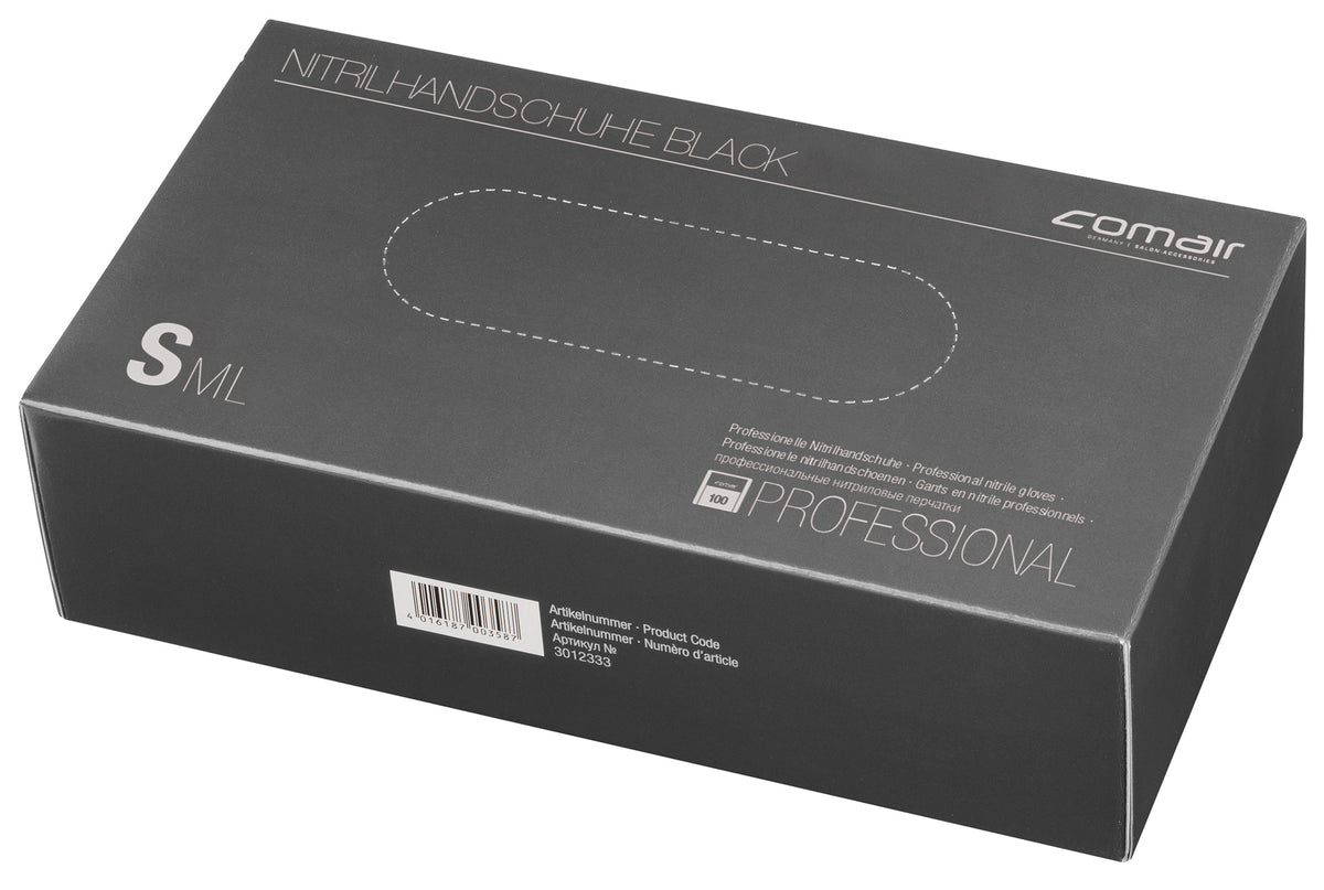 Comair Nitrilhandschuhe S Puderfrei 100er Box Schwarz