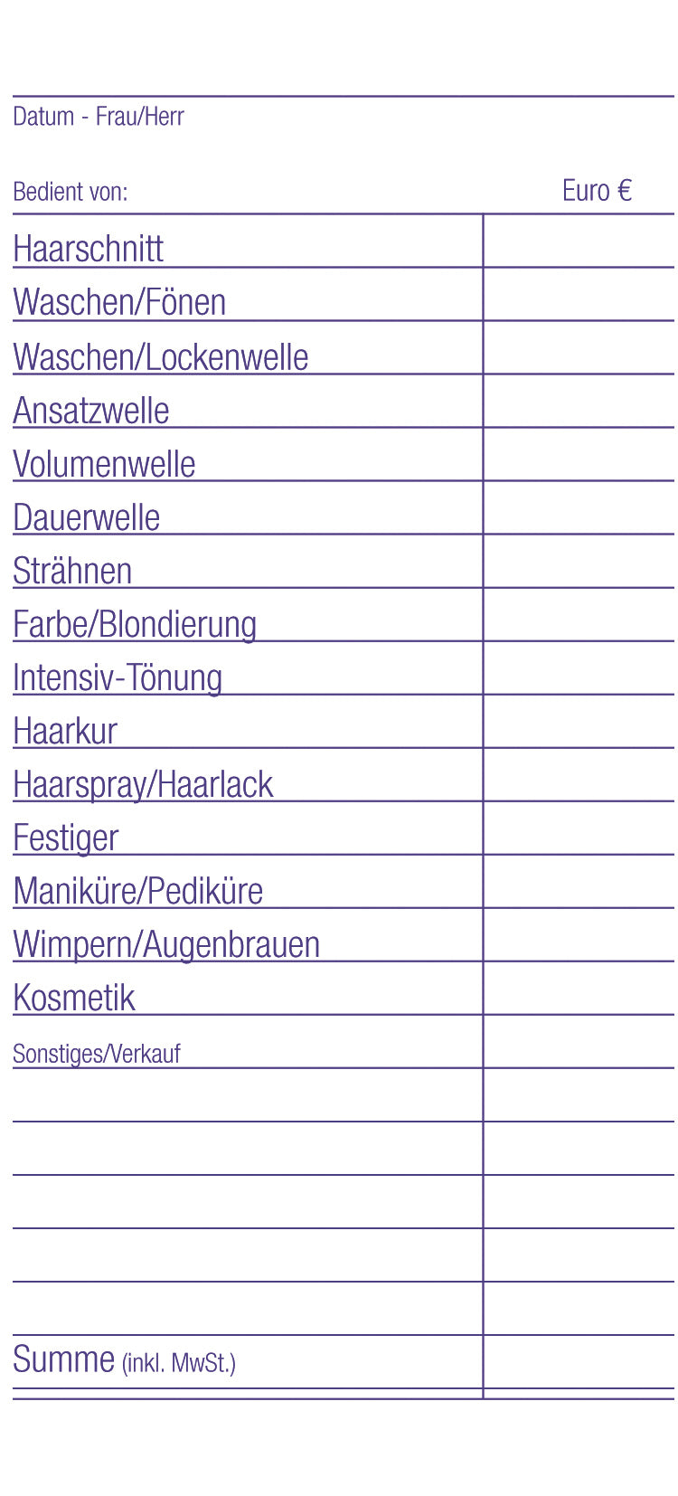 Bedienungsblöcke lose(40 Blatt) – Ansicht 4