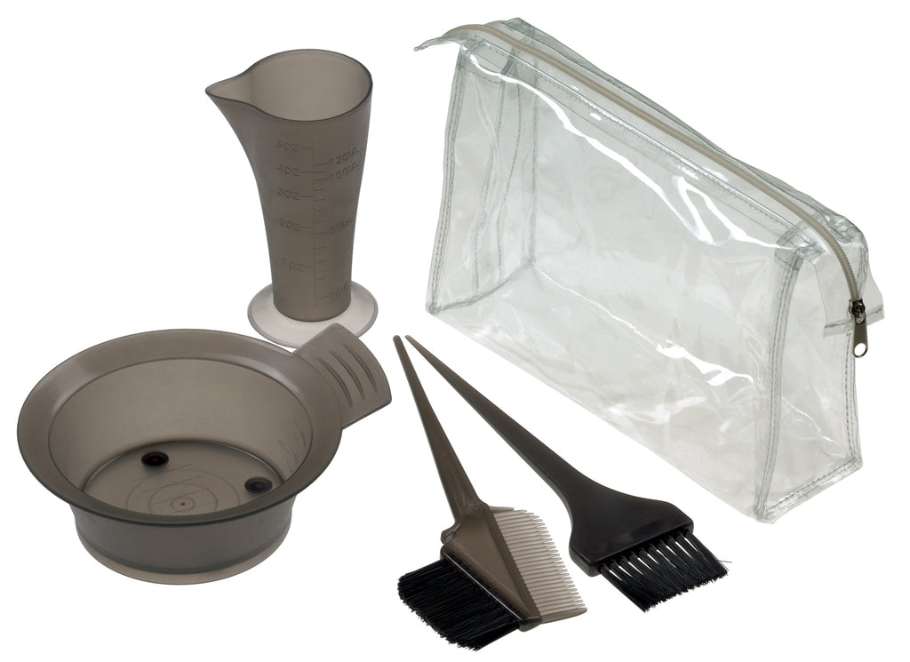 Comair Färbe-Zubehör-Set, 5-teilig, transparent, schwarz – Ansicht 2