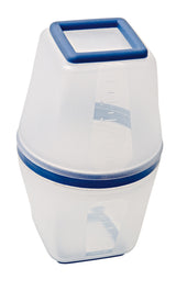 Comair Farbmixer transparent mit Fuß blau, rubberrized, 160 ml – Ansicht 2