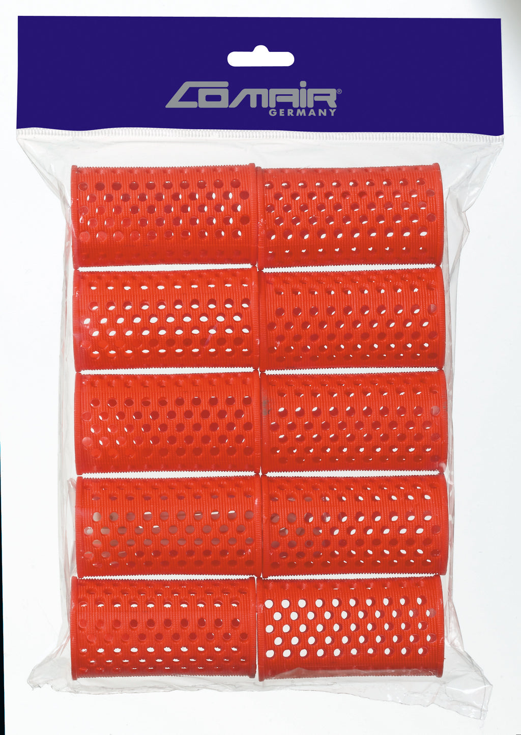 Comair Flachwellwickler 35 mm konisch lang – rot (10er Beutel) – Ansicht 2