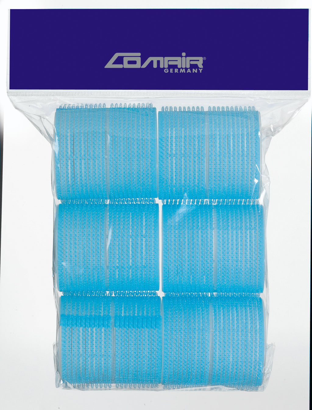 Comair Haftwickler Jumbo 56 mm hellblau, 6 Stück – Ansicht 2