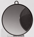 Comair Kabinett-Spiegel Standard Schwarz Ø 25 cm mit Griff & Aufhängeöse – Friseuroutlet