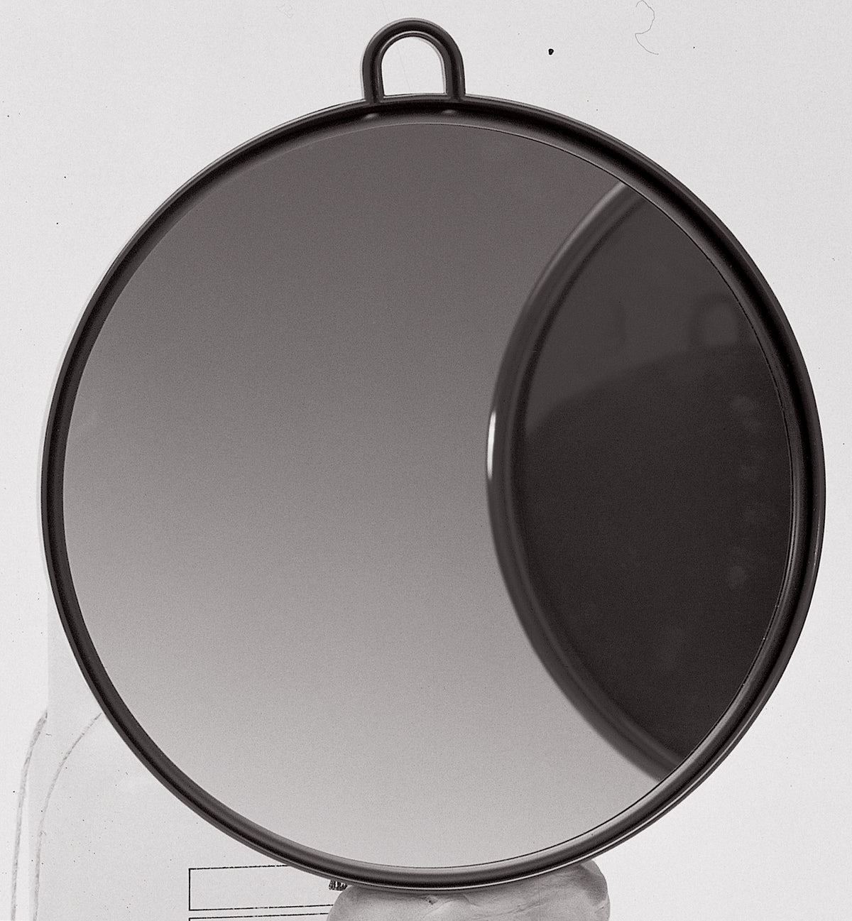 Comair Kabinett-Spiegel Standard Schwarz Ø 25 cm mit Griff & Aufhängeöse